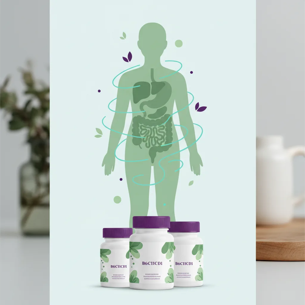 Illustratie van metabole ondersteuning door plantaardige voedingsstoffen